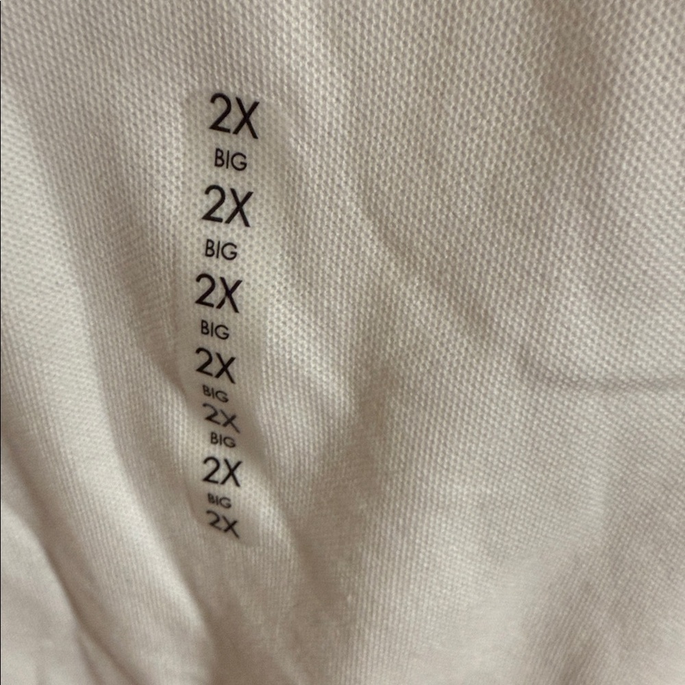 RTY Trademark White Long Sleeve Polo Shirt New With Tags - Picture 4 of 5